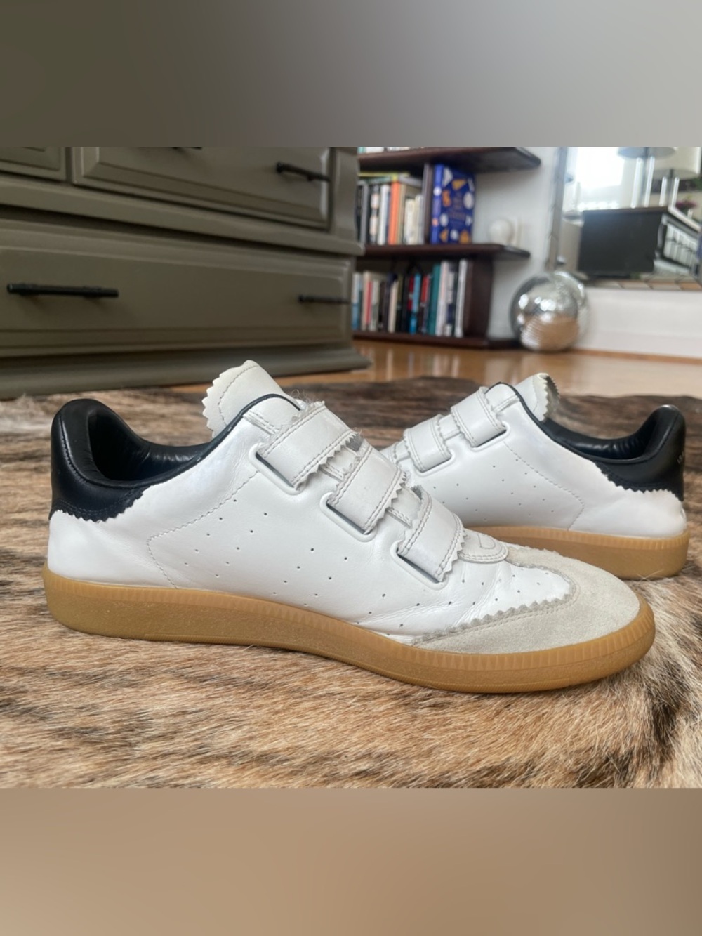 Isabel Marant Beth Sneakers White FR40 US 8.5 - 9 - Picture 3 of 6